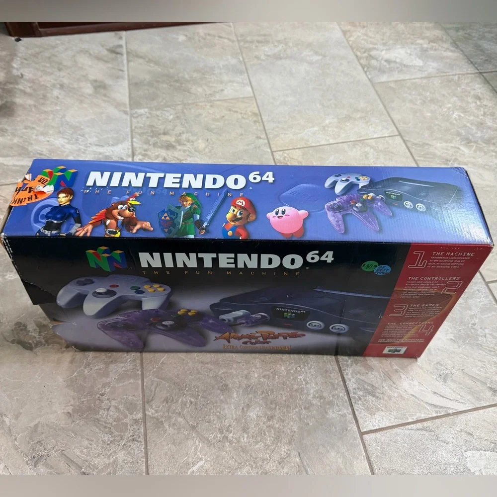 Nintendo 64 Console Bundle with Atomic Purple Controller